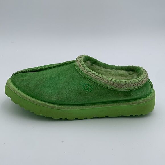 UGG bright lime green slip on Tasman style shoes mens size 10 - Picture 7 of 9
